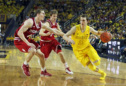 Michigan vs Indiana university basketball game 2013 photography by robbie small